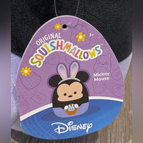 NWT 8” Easter/Spring Mickey Mouse Squishmallow with Easter Bunny 🐰 - Picture 5 of 10